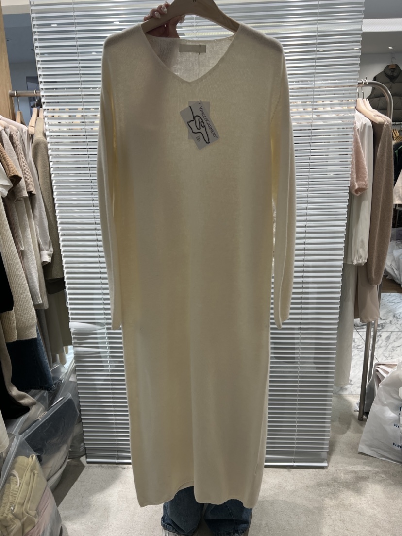 FF韓國直郵㊣女士新款休閑職業推薦時尚人氣25秋冬連衣裙羊絨FF/SUNDAY連衣裙圖色1