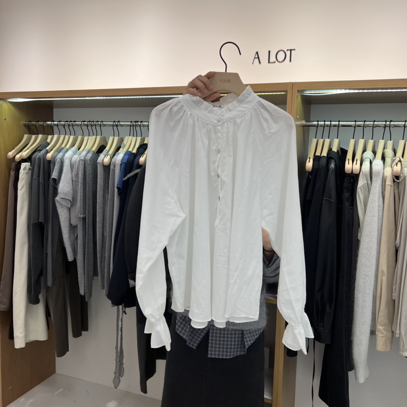 ALOT東大門㊣代購女裝新品職業推薦人氣熱賣真品襯衫蕾絲衫A LOT襯衫/蕾絲衫圖色1