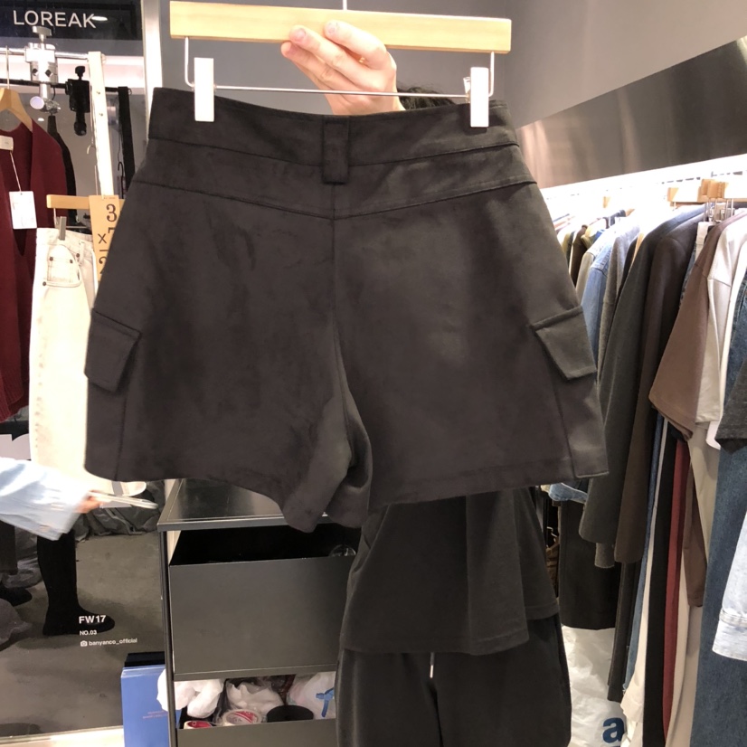 BANY ANCO東大門㊣實拍女士新品休閑熱賣職業推薦裙褲絨面革BANY ANCO裙褲