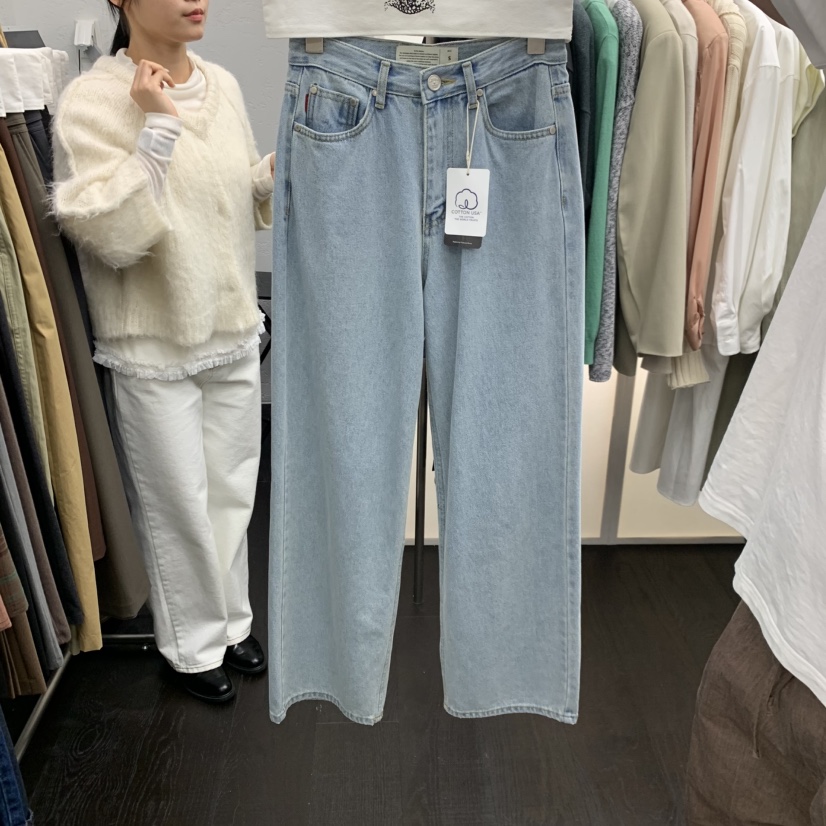 MILUI東大門㊣代購女裝新品人氣真品休閑熱賣推薦時尚牛仔褲MILUI牛仔褲圖色1