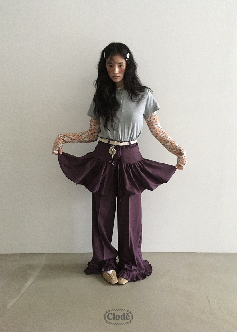 CLODE韓國代購㊣女裝新款推薦熱賣休閑時尚真品短裙不含腰帶CLODE短裙