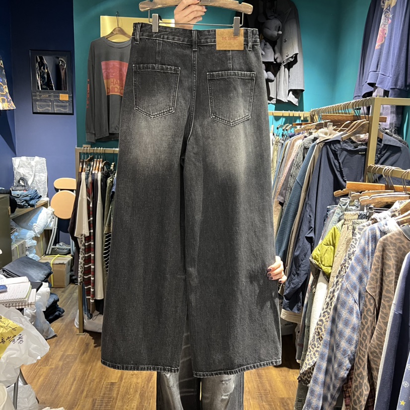 MERCI LINDA韓國代購㊣女裝新品25秋冬真品推薦休閑牛仔褲MERCI LINDA牛仔褲