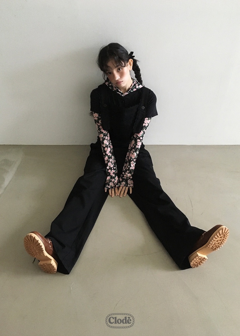 CLODE韓國直郵㊣女裝新款人氣推薦25秋冬時尚休閑背帶褲蕾絲CLODE背帶褲