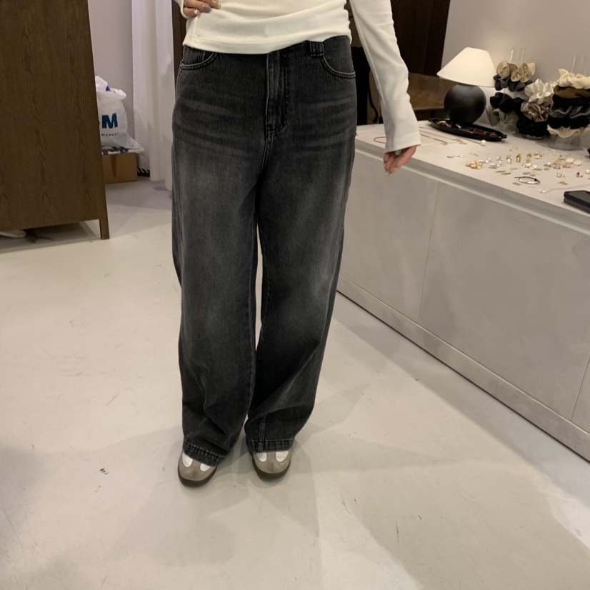 LEGACY東大門㊣代購女士新品熱賣25秋冬職業牛仔褲不含腰帶LEGACY牛仔褲圖色2