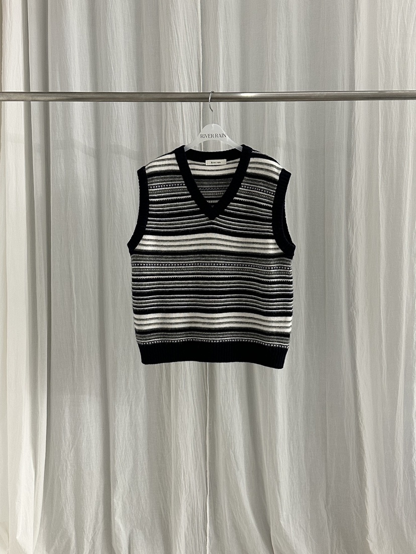 RIVER RAIN韓國代購㊣女士新品25秋冬推薦休閑吊帶背心羊毛RIVER RAIN吊帶/背心圖色2