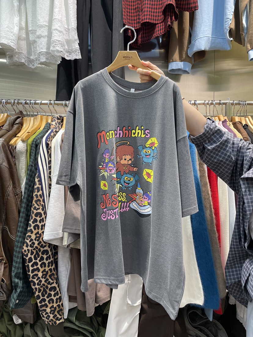 MENDL S韓國直郵㊣女士新款真品休閑人氣25秋冬時尚職業T恤MENDL ST恤圖色1