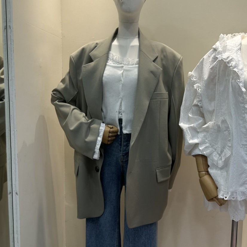 81 MARKET-L韓國直郵㊣女士新款人氣真品25秋冬夾克不含內搭81 MARKET-L夾克圖色1