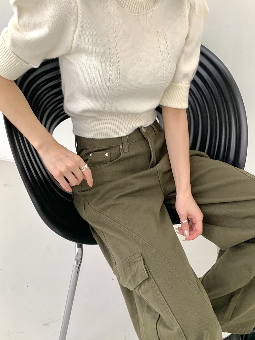 EIGHTGLOW東大門㊣實拍女裝新品熱賣人氣推薦職業休閑牛仔褲EIGHTGLOW牛仔褲