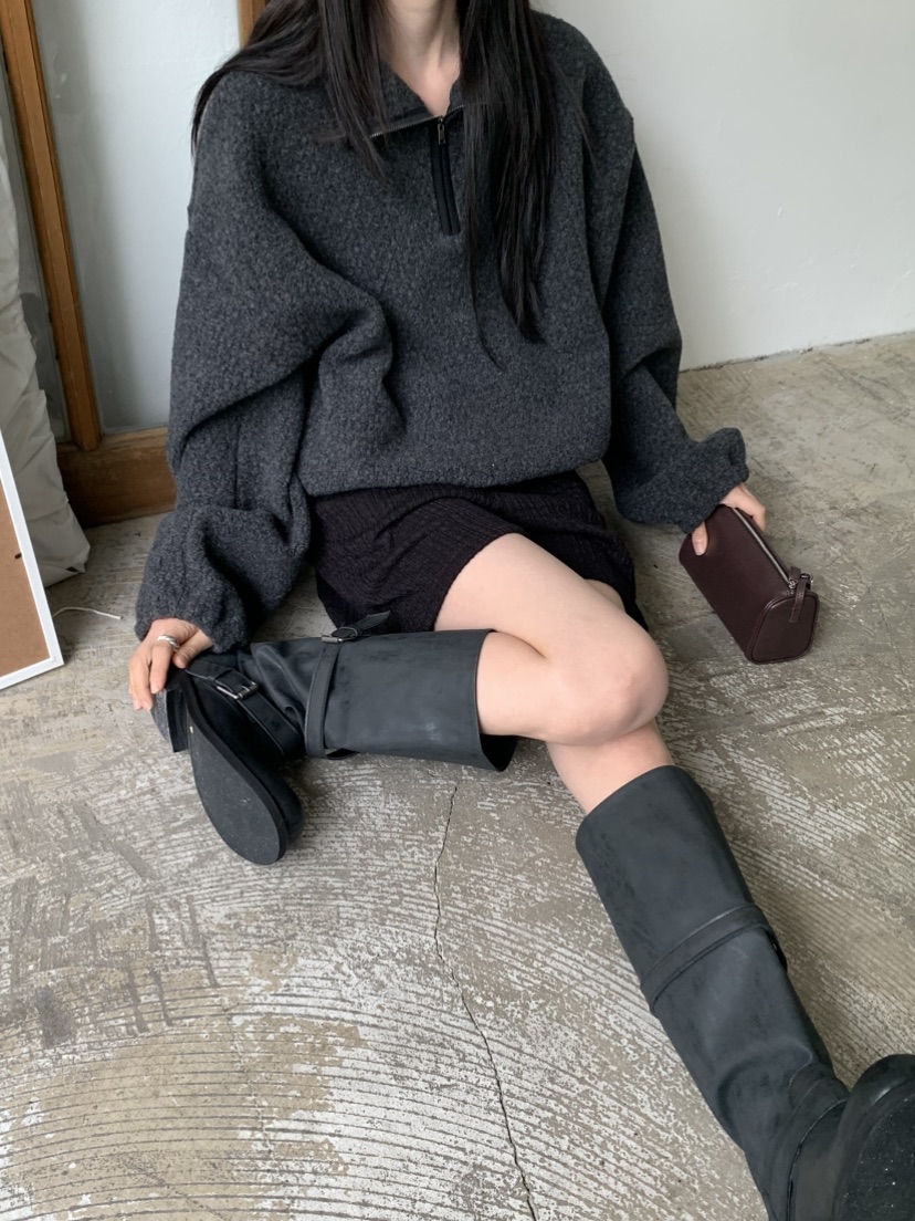 VAARA韓國直郵㊣女裝新款時尚真品熱賣職業25秋冬推薦衛衣拉鏈VAARA衛衣