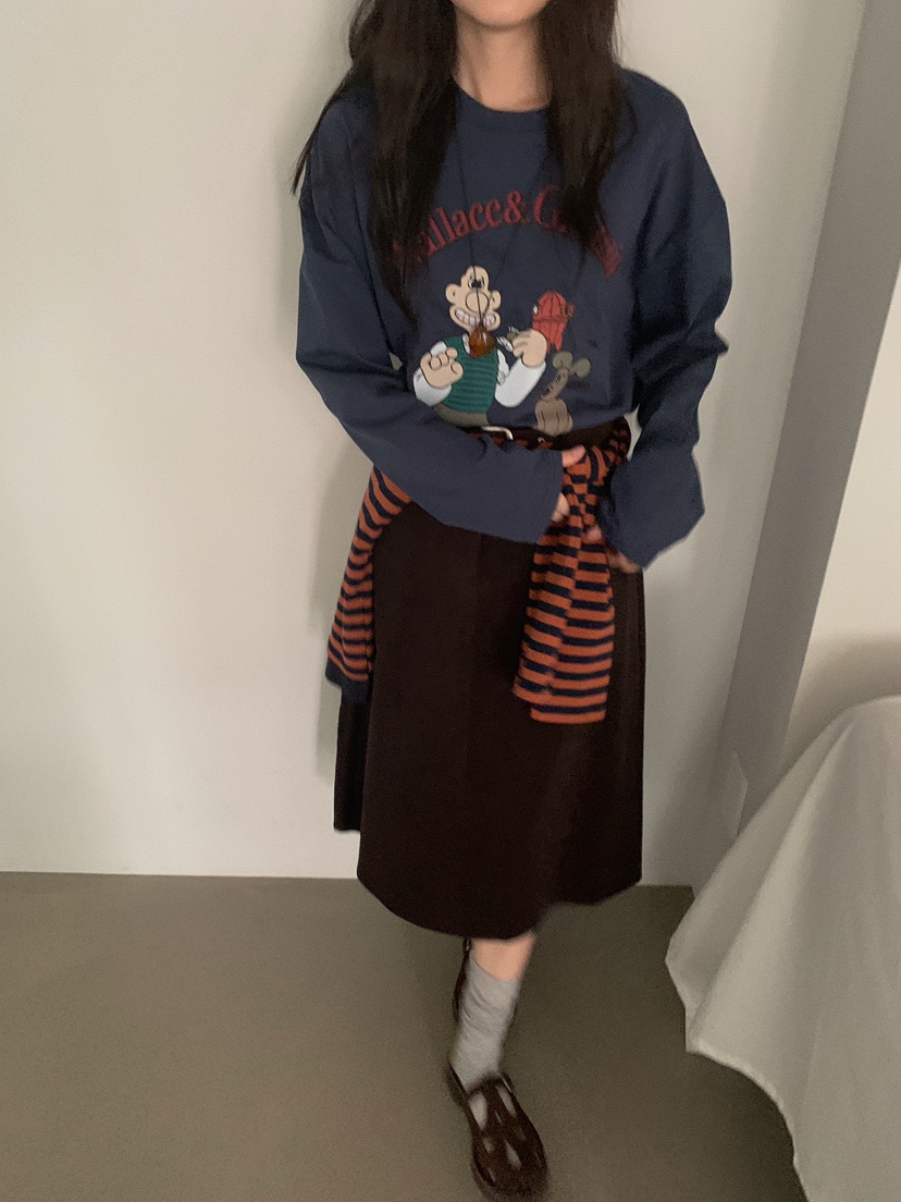 CAMEL-P東大門㊣代購女士新品25秋冬半身裙中短裙Came_l 家半身裙/中短裙