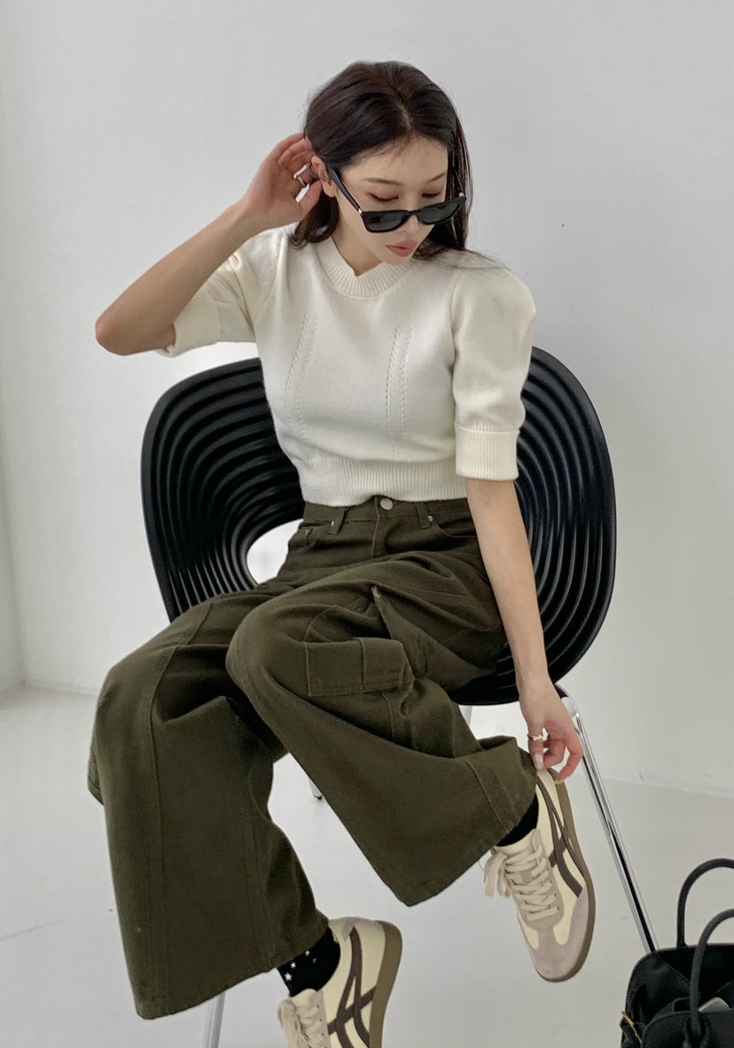 EIGHTGLOW韓國直郵㊣女裝新品時尚熱賣25秋冬推薦真品針織衫EIGHTGLOW針織衫
