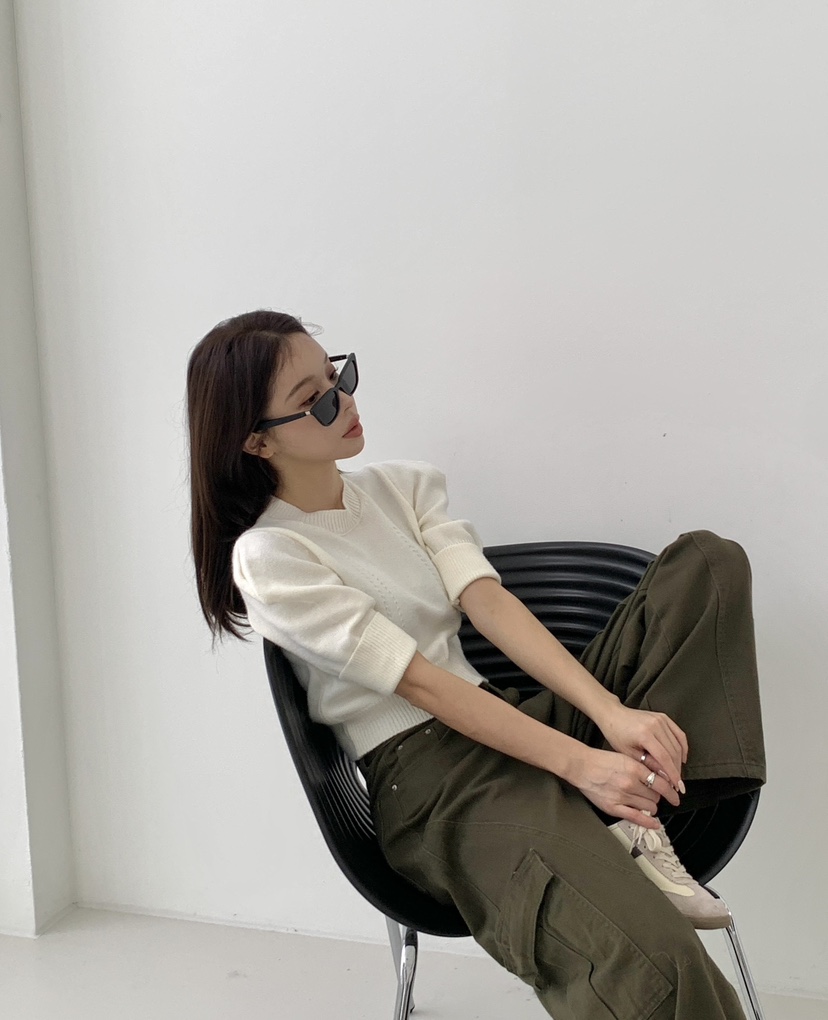EIGHTGLOW韓國直郵㊣女裝新品時尚熱賣25秋冬推薦真品針織衫EIGHTGLOW針織衫