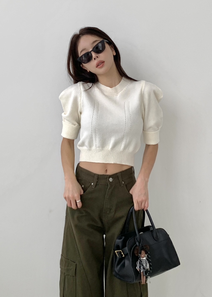 EIGHTGLOW韓國直郵㊣女裝新品時尚熱賣25秋冬推薦真品針織衫EIGHTGLOW針織衫圖色1