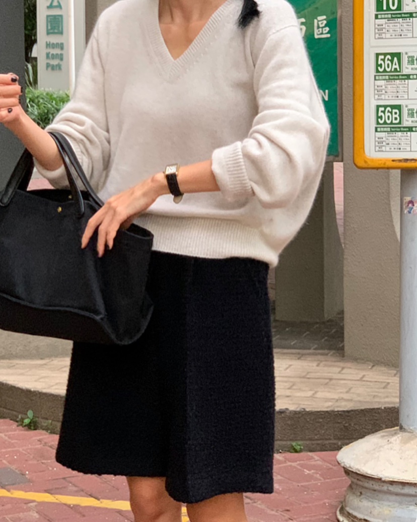 A Flan東大門㊣實拍女裝新品真品推薦人氣25秋冬針織衫浣熊AFN EDITION針織衫