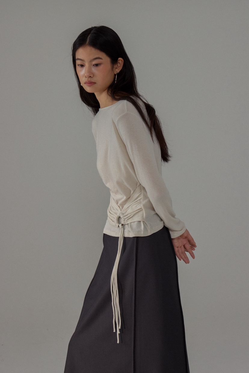 MILUI韓國直郵㊣女士新款25秋冬推薦熱賣時尚真品人氣長袖T恤MILUI長袖T恤
