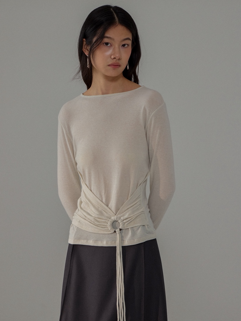 MILUI韓國直郵㊣女士新款25秋冬推薦熱賣時尚真品人氣長袖T恤MILUI長袖T恤