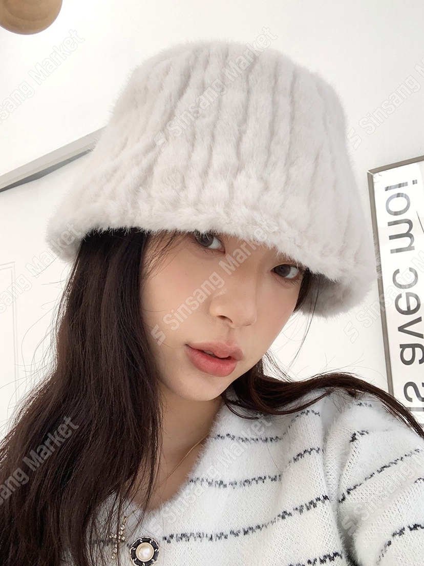 NICEALICE韓國代購㊣女裝新品熱賣真品休閑職業帽子漁夫帽毛皮NICEALICE帽子
