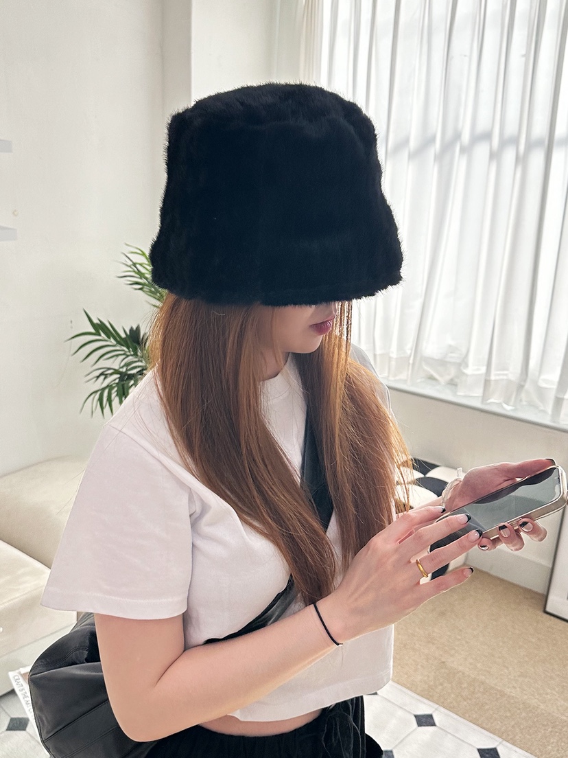 NICEALICE韓國代購㊣女裝新品熱賣真品休閑職業帽子漁夫帽毛皮NICEALICE帽子
