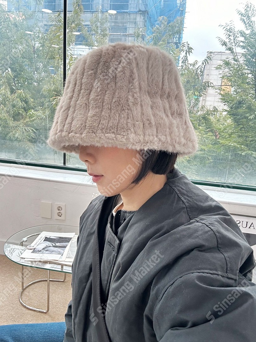 NICEALICE韓國代購㊣女裝新品熱賣真品休閑職業帽子漁夫帽毛皮NICEALICE帽子