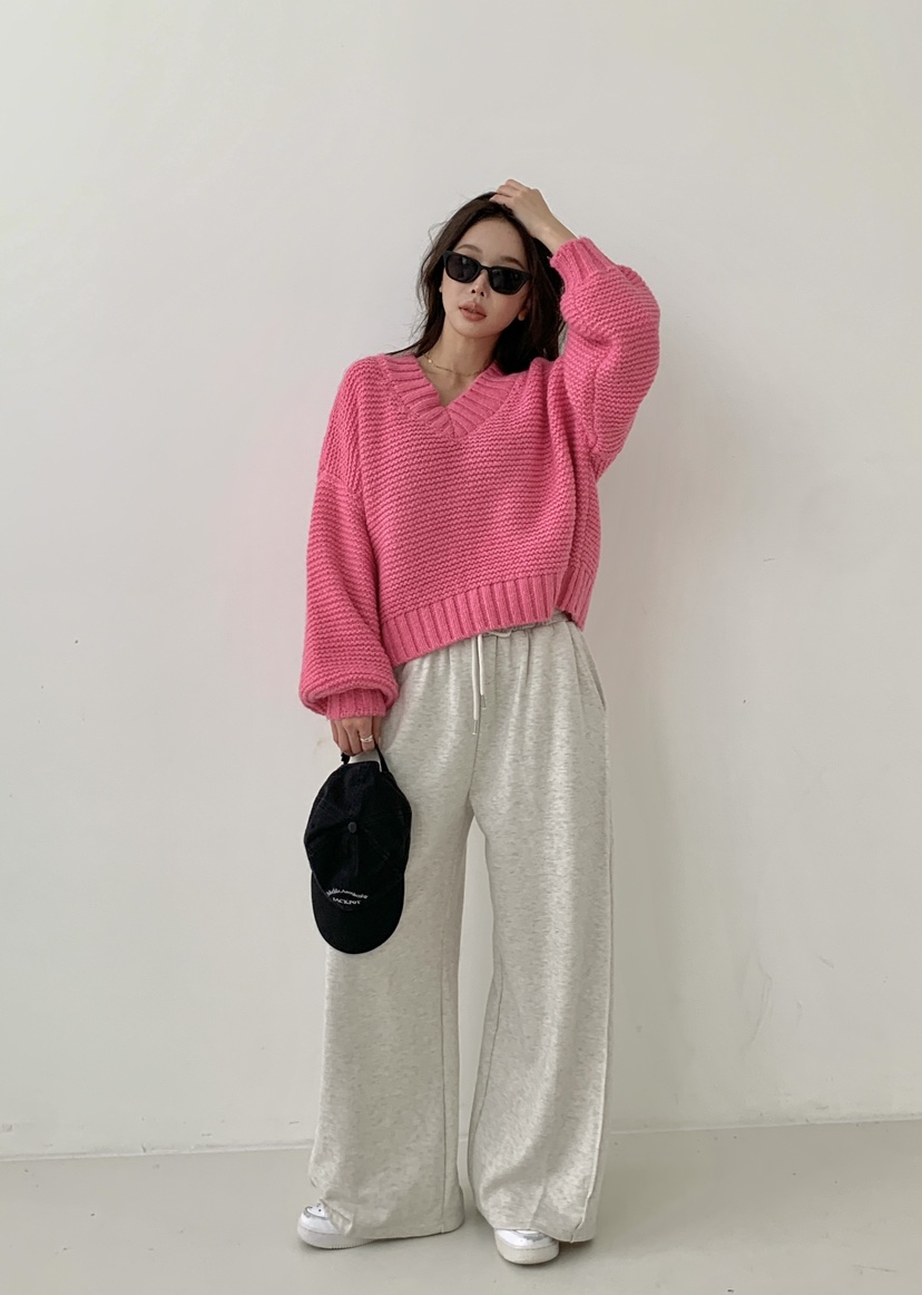 EIGHTGLOW韓國代購㊣女士新款職業真品25秋冬熱賣人氣休閑毛衣EIGHTGLOW毛衣