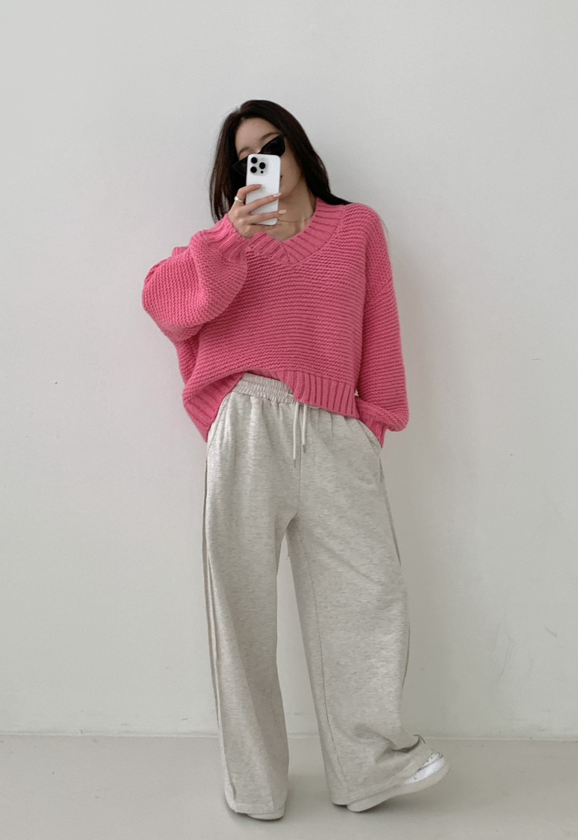 EIGHTGLOW韓國代購㊣女士新款職業真品25秋冬熱賣人氣休閑毛衣EIGHTGLOW毛衣