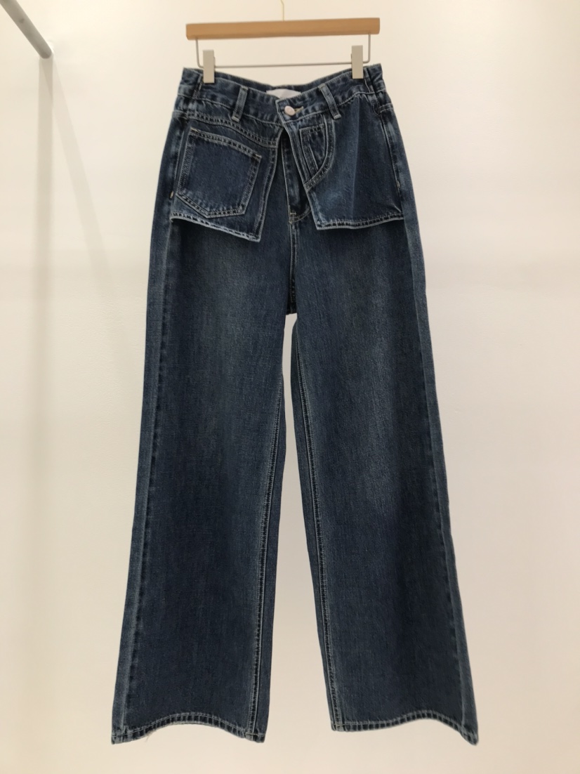 KC MARKET東大門㊣實拍女士新品休閑時尚推薦人氣熱賣牛仔褲KC MARKET牛仔褲圖色1