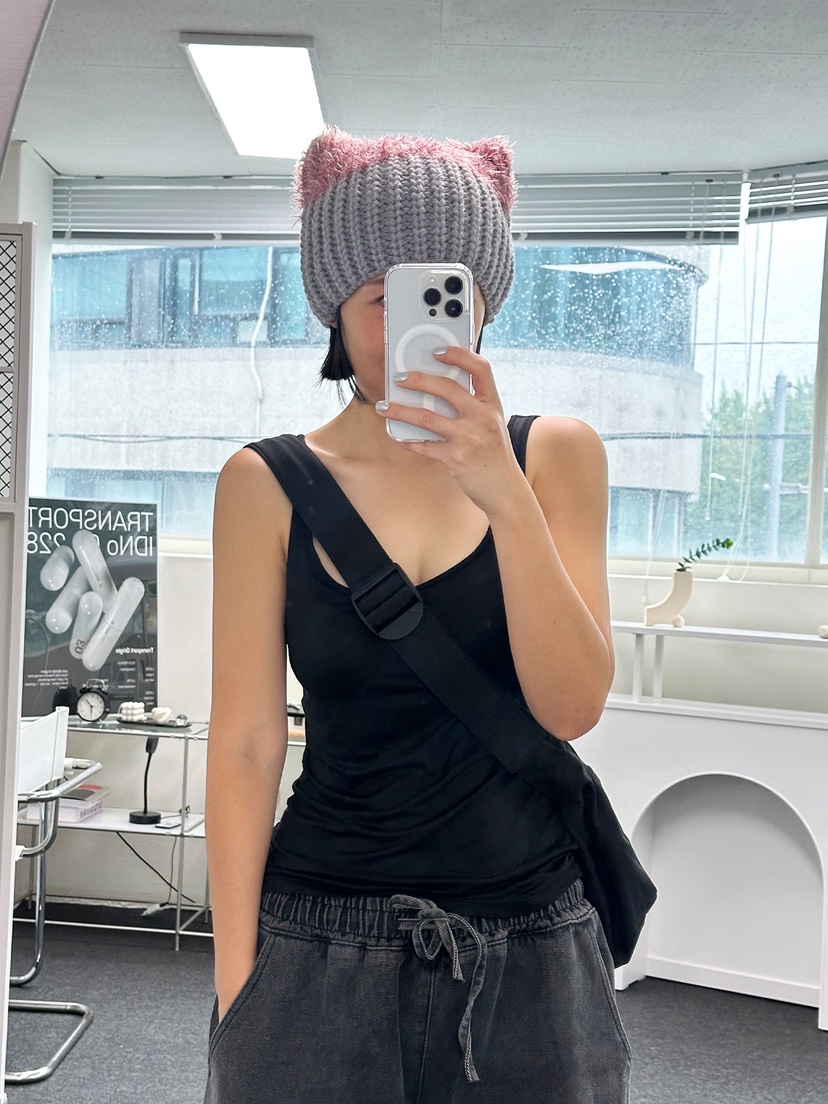 NICEALICE韓國代購㊣女裝新品休閑25秋冬推薦人氣真品時尚帽子NICEALICE帽子