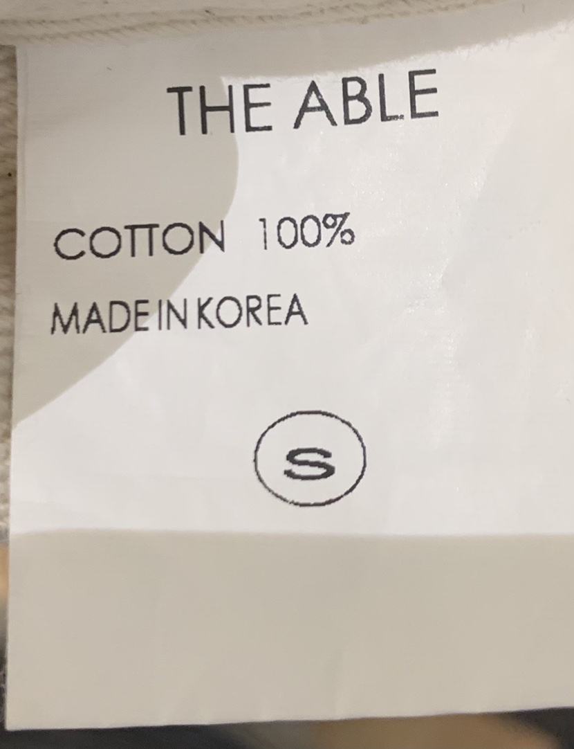 THE ABLE韓國直郵㊣女裝新品25秋冬休閑真品人氣牛仔褲奶油色THE ABLE/TA牛仔褲