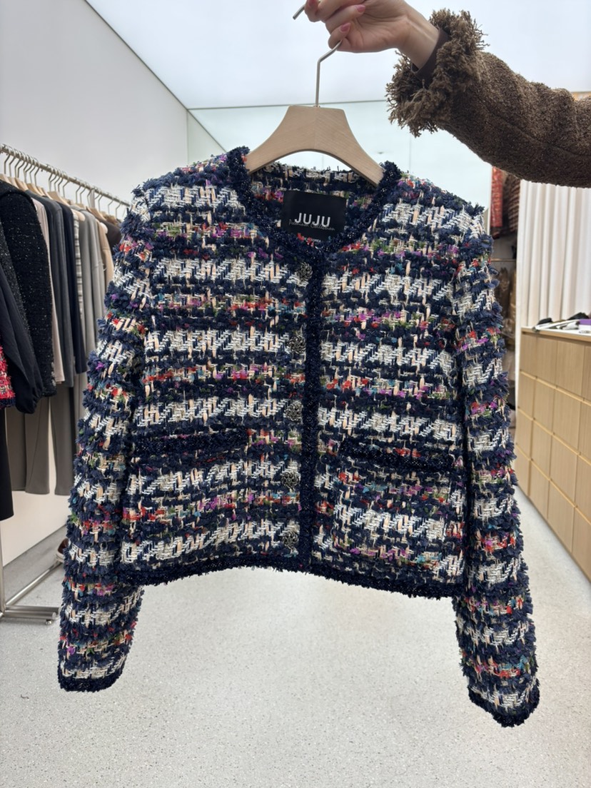 JUJU東大門㊣實拍女裝新款真品人氣休閑時尚熱賣職業夾克復古JUJU夾克圖色1