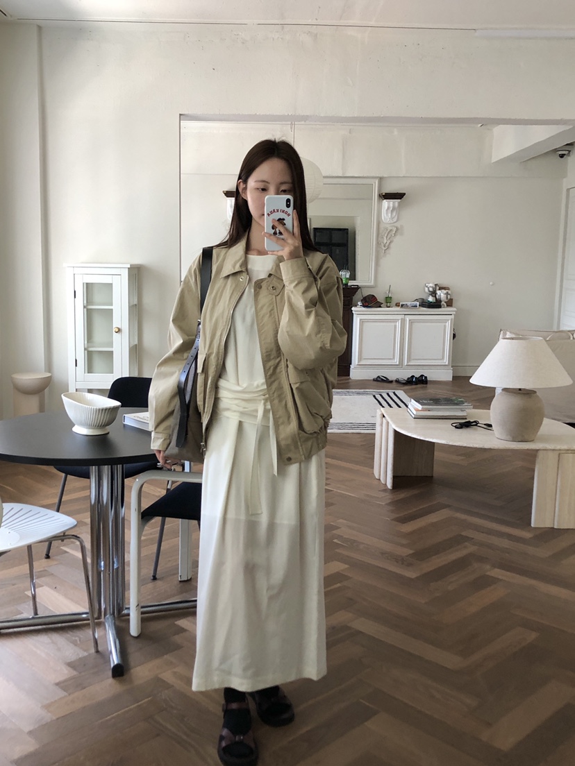 THE ABLE東大門㊣實拍女裝新款休閑熱賣真品職業連衣裙系帶THE ABLE/TA連衣裙