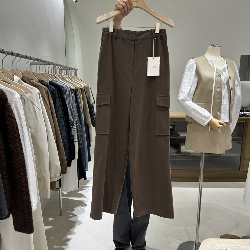 A WANT東大門㊣代購女裝新品25秋冬時尚職業人氣休閑休閑褲A WANT休閑褲圖色2
