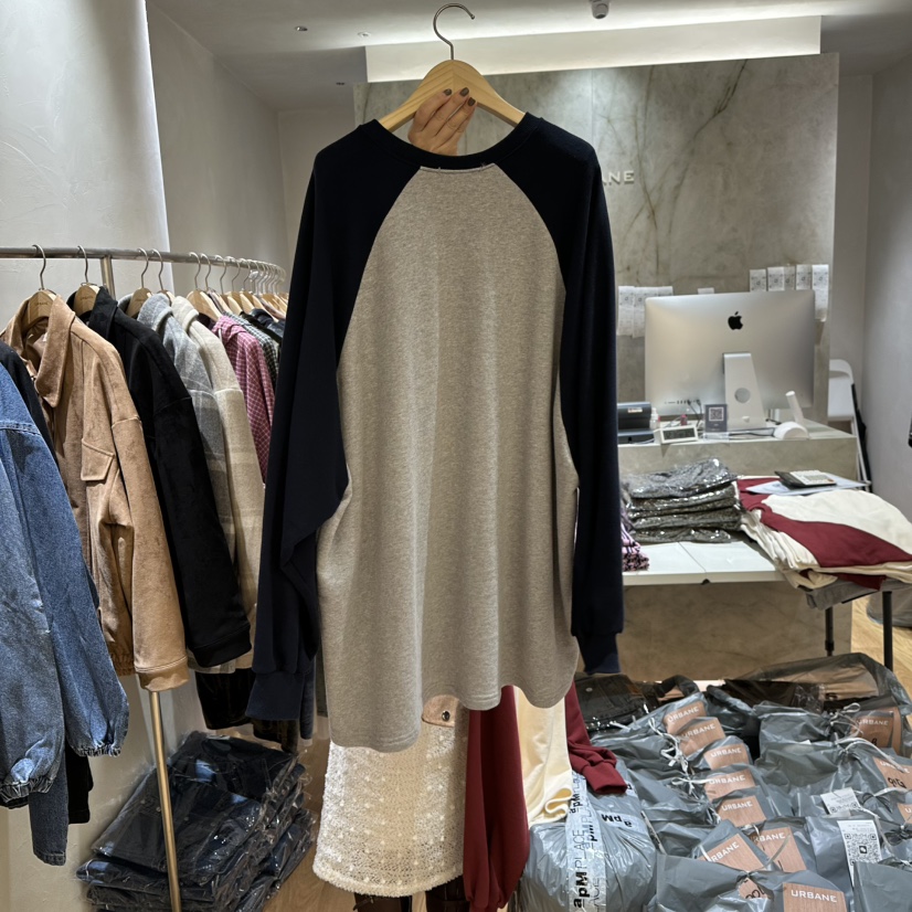 URBANE-P韓國代購㊣女士新品人氣25秋冬推薦休閑真品長袖T恤URBANE-P長袖T恤