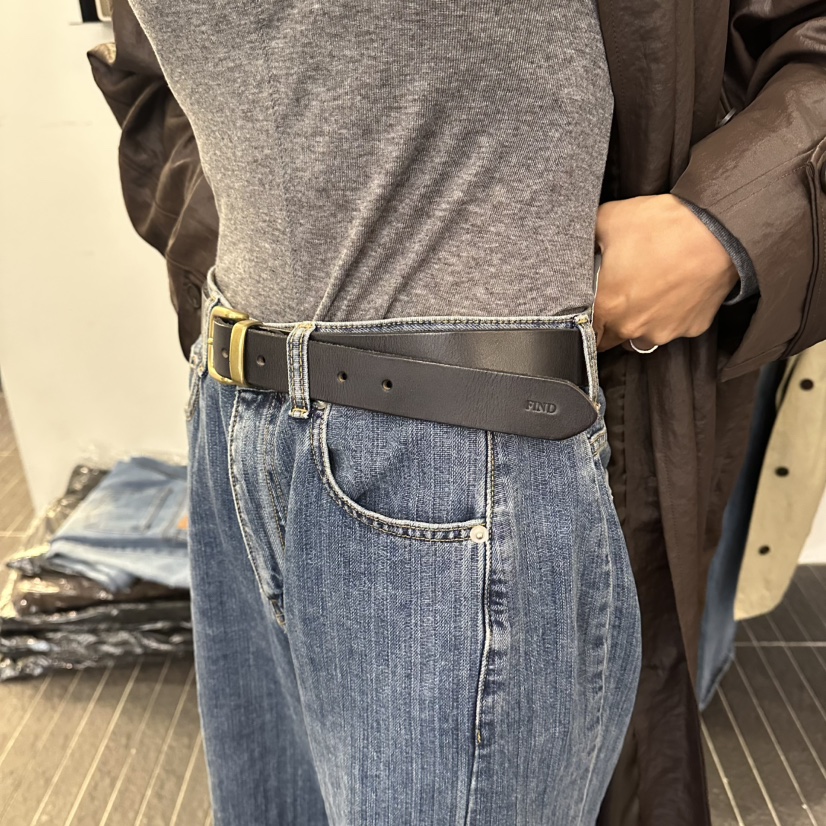 FIND-P東大門㊣代購女士新品25秋冬熱賣職業休閑時尚腰帶牛皮FIND-P腰帶圖色2