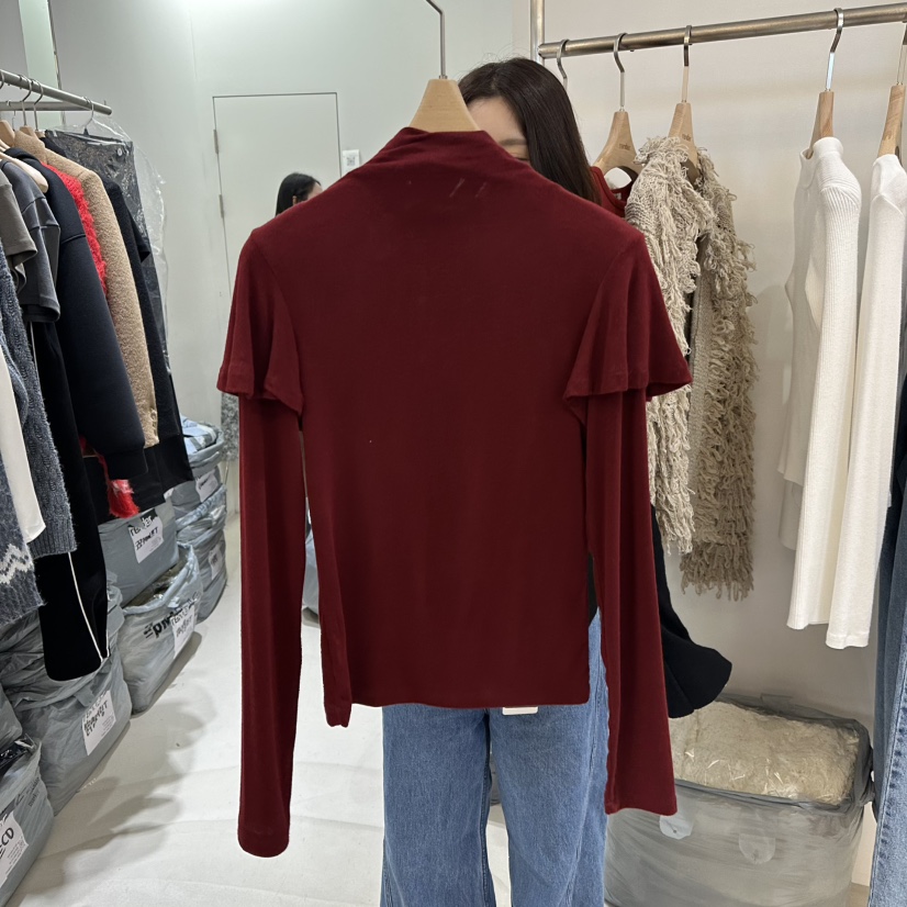RENDER韓國直郵㊣女士新品職業推薦人氣時尚休閑真品長袖T恤RENDER長袖T恤圖色2