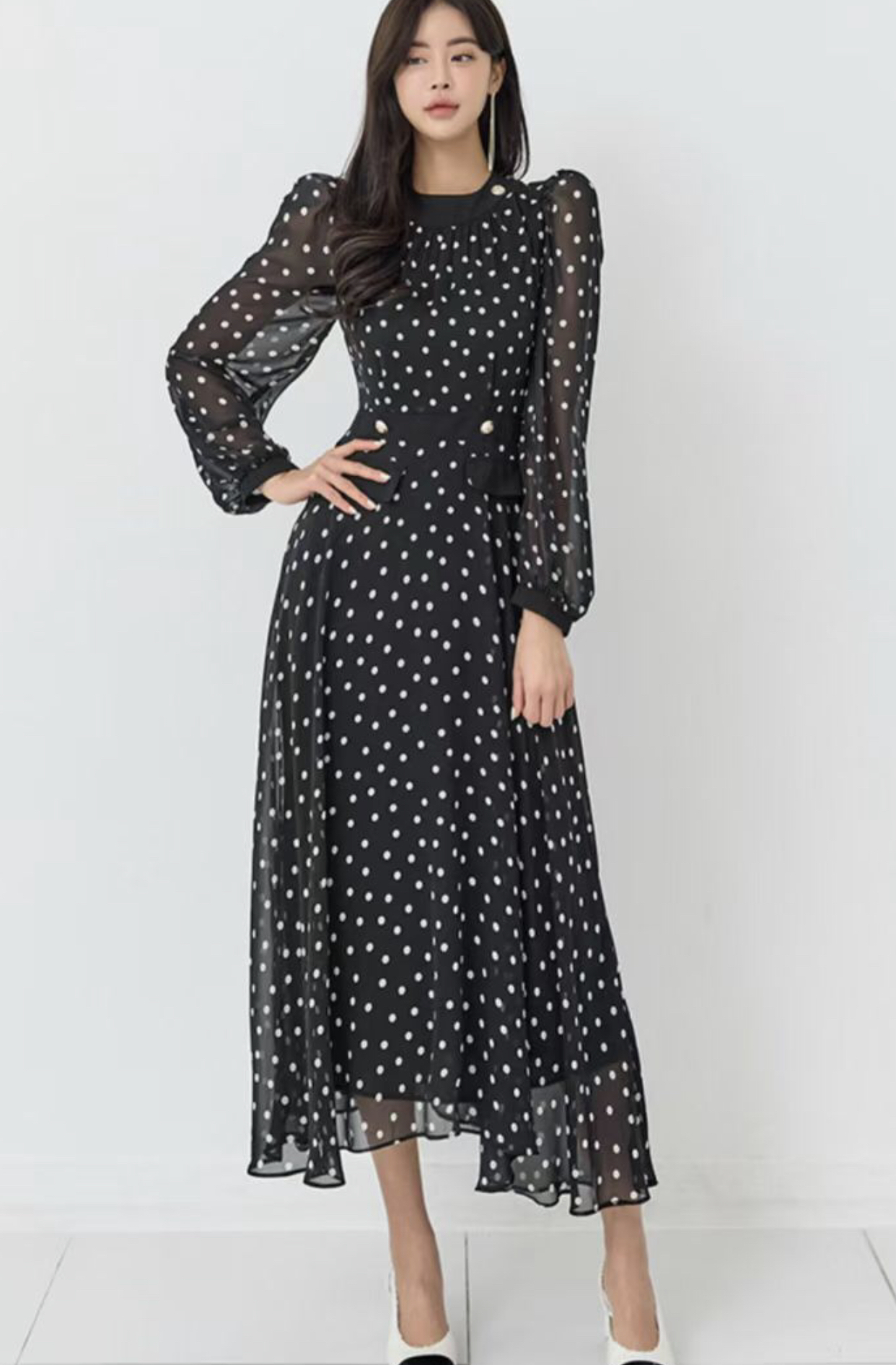 ALLURE東大門㊣直郵女士新品推薦職業熱賣時尚人氣休閑連衣裙ALLURE連衣裙圖色1