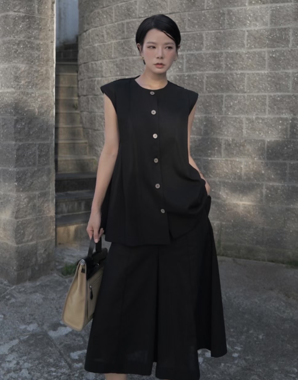 ALLURE韓國直郵㊣女士新款人氣時尚休閑25秋冬職業吊帶背心ALLURE吊帶/背心圖色1