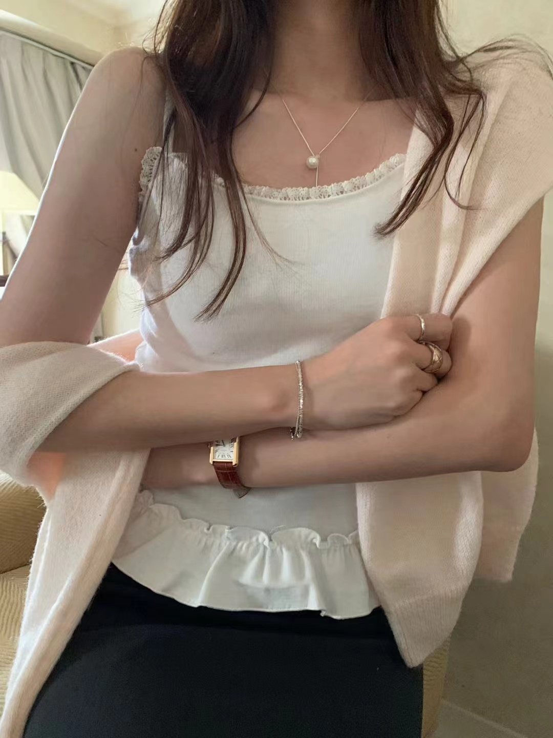PYT-ot東大門㊣代購女裝新款25秋冬推薦熱賣職業人氣吊帶背心pretty young thing吊帶/背心圖色4