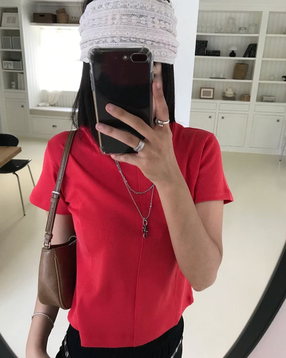 GENERATION-제너레이션-T東大門㊣代購女士新品熱賣T恤短款鏤空GENERATIONT恤圖色4
