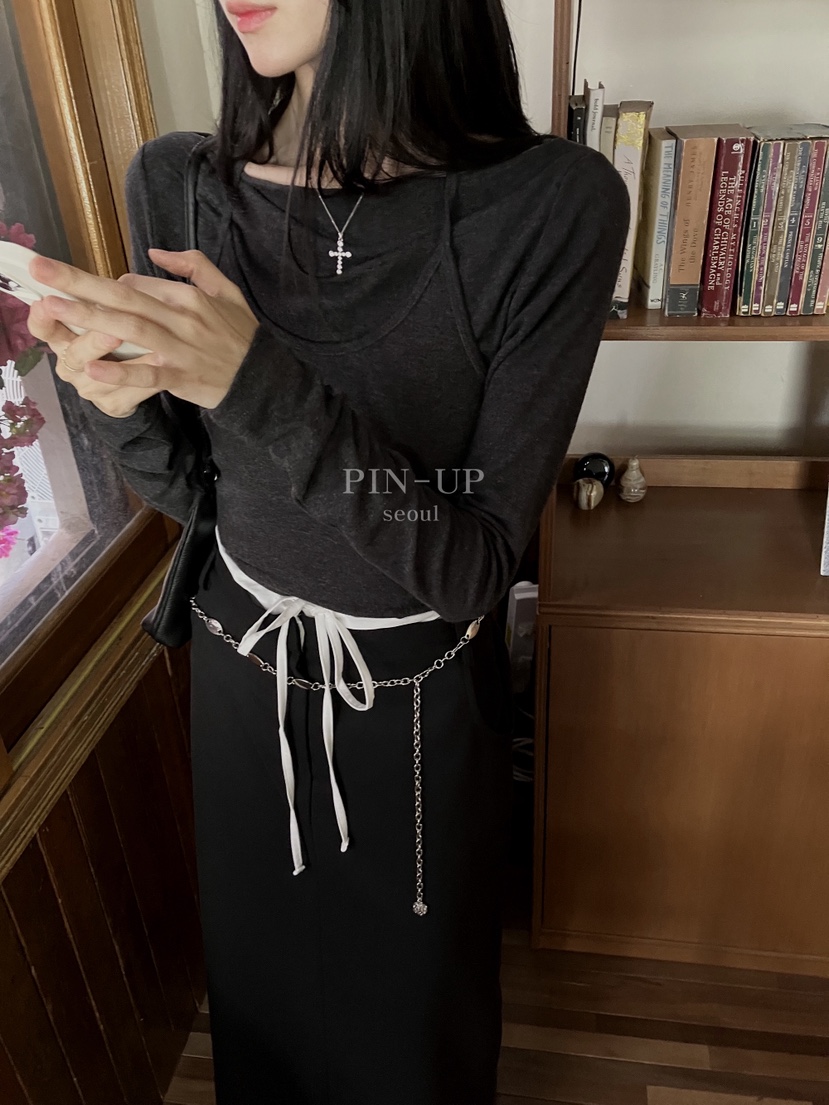 PIN-UP東大門㊣代購女士新款推薦時尚25秋冬熱賣真品休閑套裝PIN-UP套裝