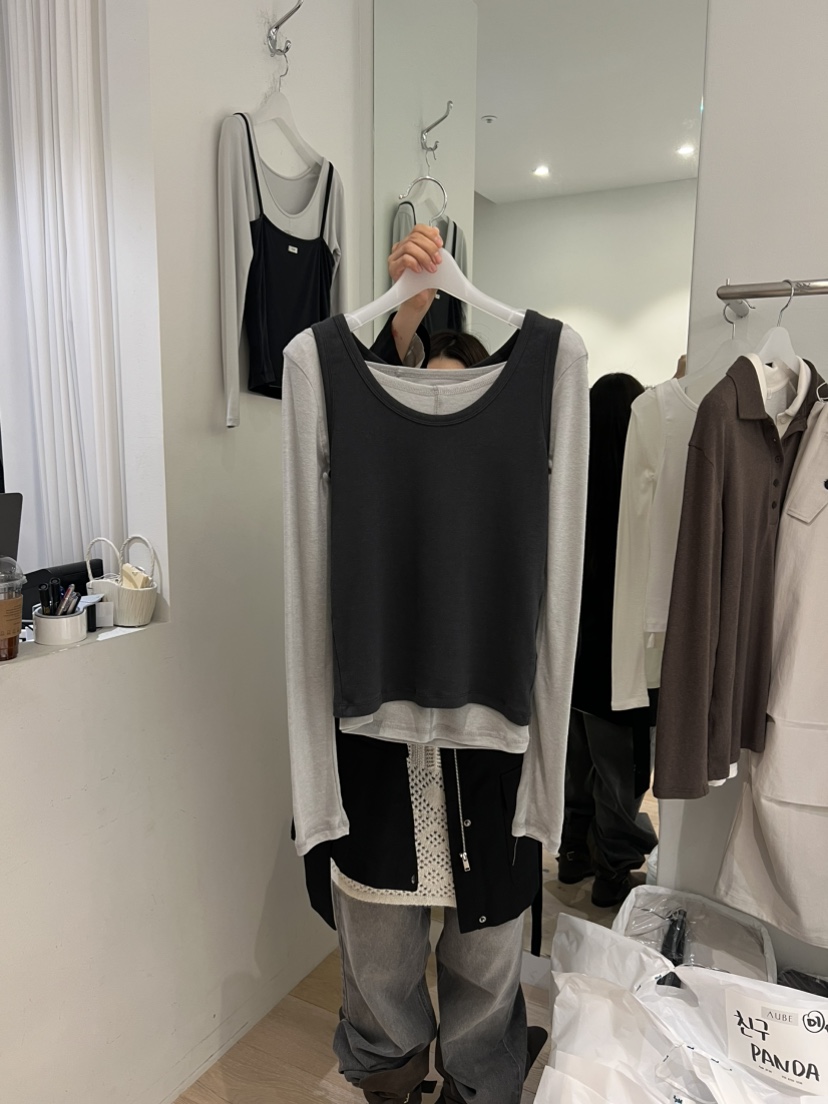 AUBE東大門㊣直郵女裝新品真品人氣25秋冬熱賣時尚休閑套裝AUBE套裝圖色1