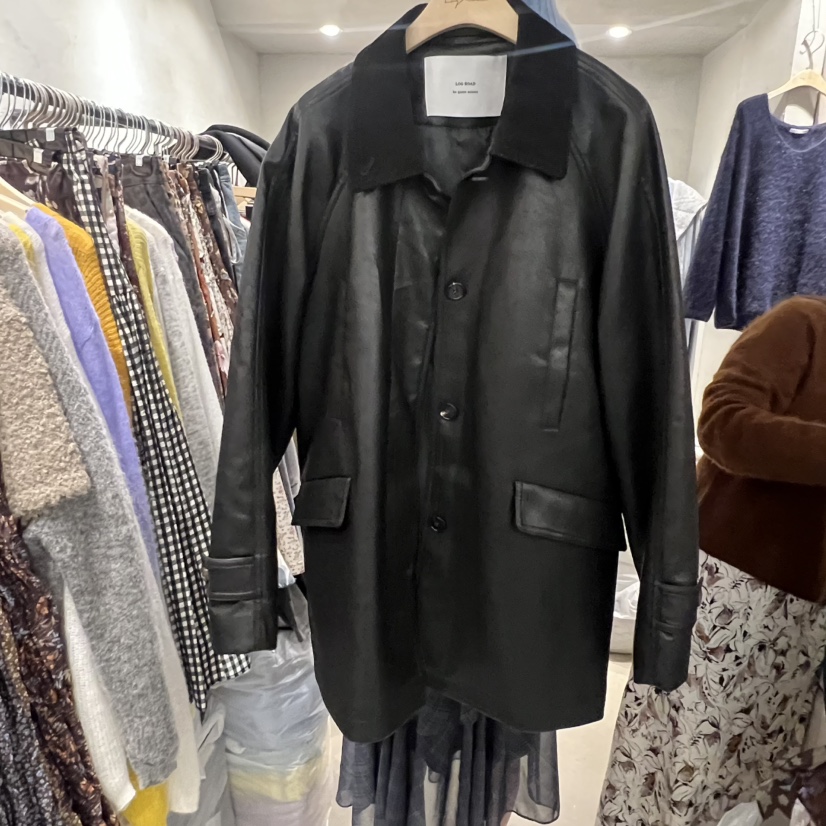 LOGROAD韓國直郵㊣女士新品25秋冬熱賣休閑時尚真品夾克皮革LOG ROAD夾克圖色1