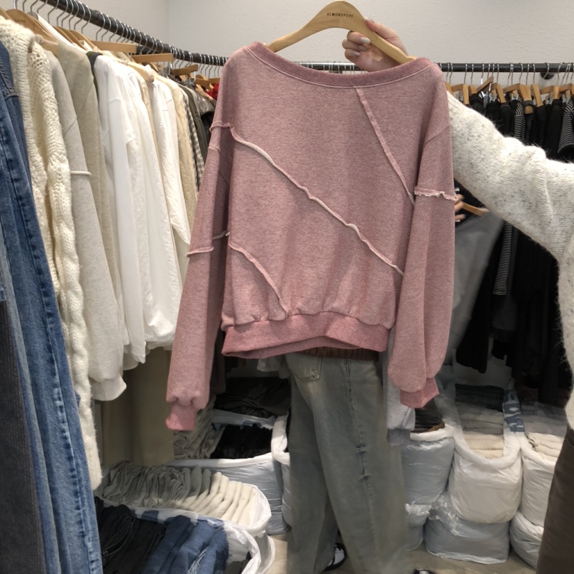ALMOND PEPE東大門㊣代購女裝新品職業休閑時尚25秋冬衛衣ALMOND PEPE衛衣圖色2