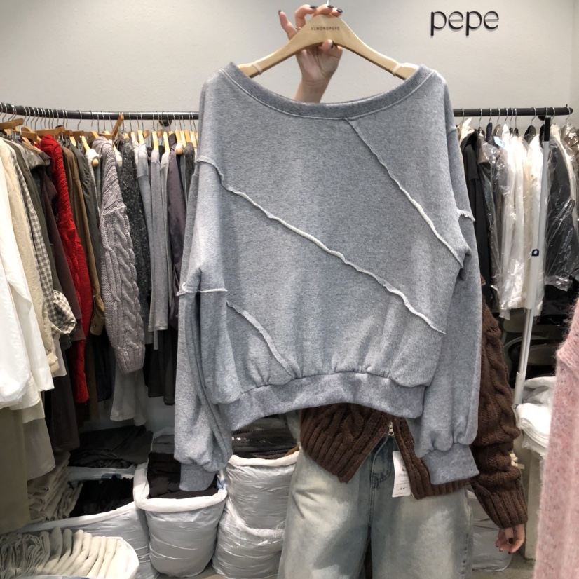 ALMOND PEPE東大門㊣代購女裝新品職業休閑時尚25秋冬衛衣ALMOND PEPE衛衣圖色3