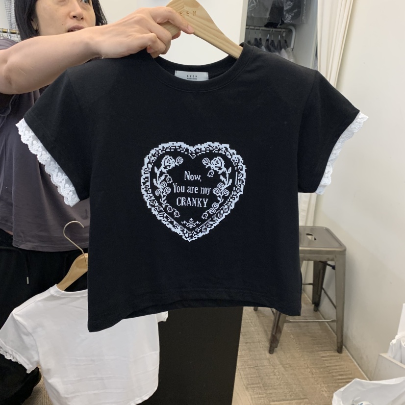 BEEN-A韓國代購㊣女士新品25秋冬真品人氣推薦職業時尚T恤BEEN-AT恤圖色2