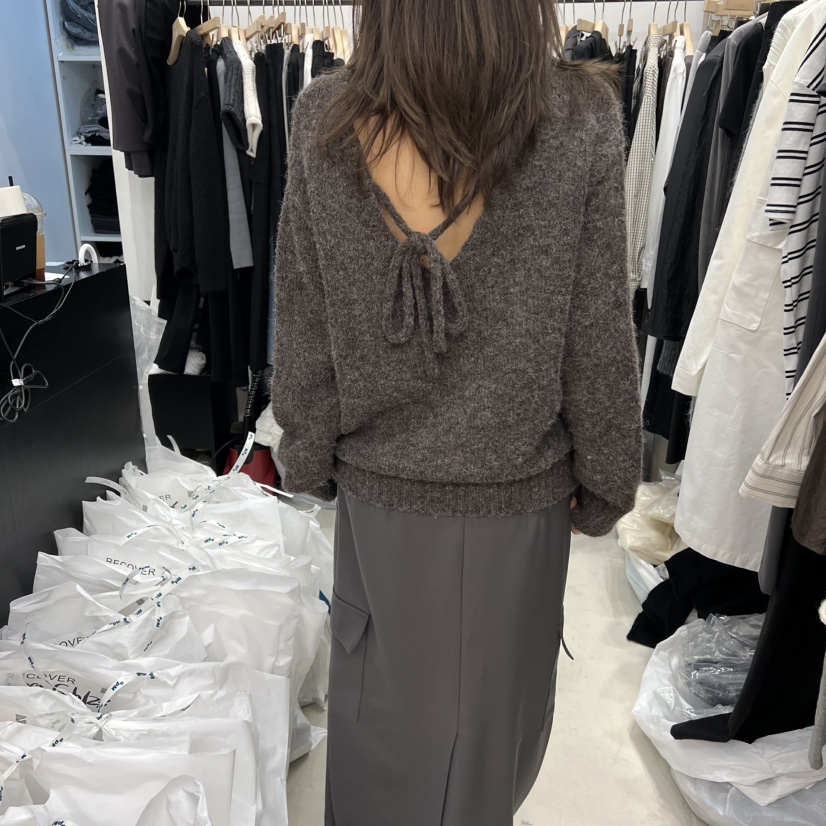 RECOVER韓國直郵㊣女裝新品25秋冬人氣休閑職業毛衣不含項鏈RECOVER/MOMENT毛衣