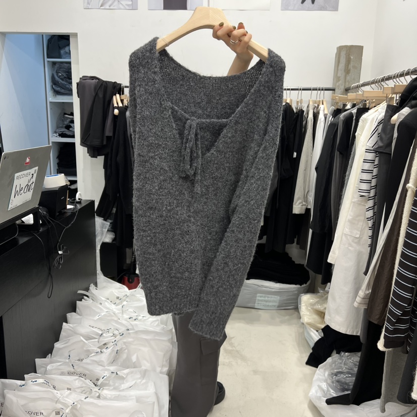 RECOVER韓國直郵㊣女裝新品25秋冬人氣休閑職業毛衣不含項鏈RECOVER/MOMENT毛衣