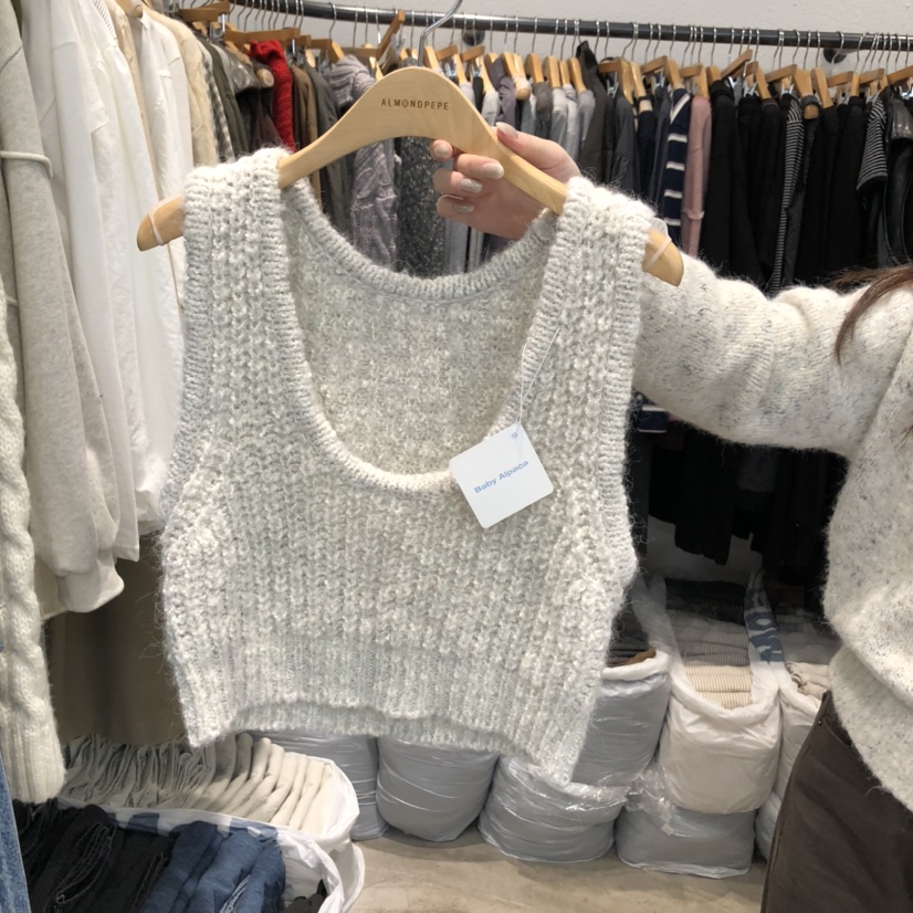 ALMOND PEPE東大門㊣代購女士新品熱賣人氣吊帶背心不含內搭ALMOND PEPE吊帶/背心圖色3