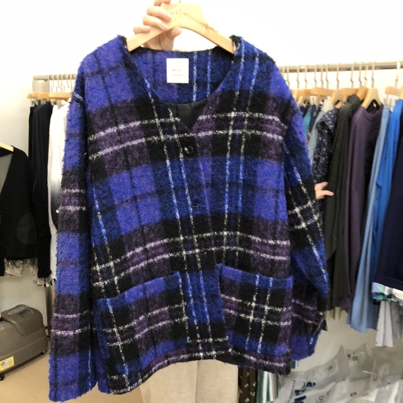 DOHWAJI東大門㊣直郵女裝新品25秋冬職業熱賣真品時尚夾克格紋DOHWAJI夾克圖色1