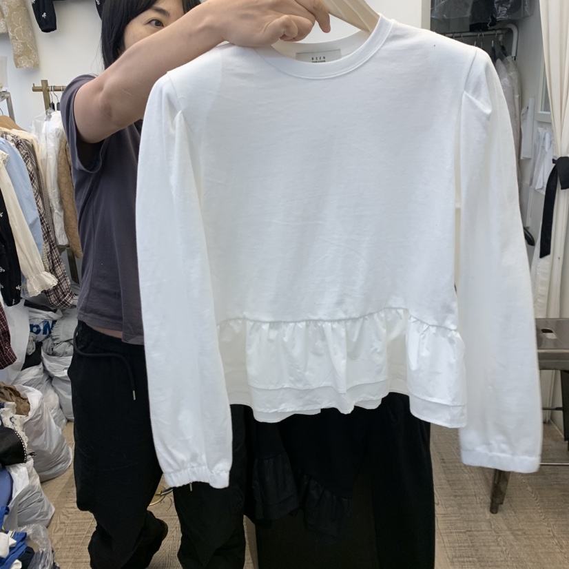 BEEN-A東大門㊣代購女裝新品25秋冬時尚人氣熱賣推薦長袖T恤BEEN-A長袖T恤圖色1