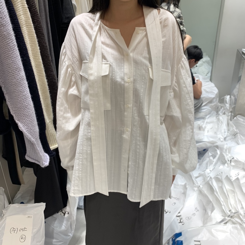 NUESE東大門㊣實拍女裝新款職業真品25秋冬熱賣推薦襯衫蕾絲衫NUESE襯衫/蕾絲衫圖色1